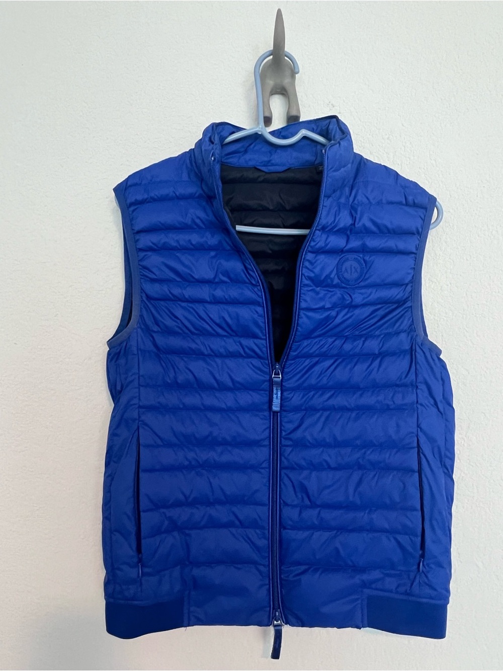 Armani Exchange Men’s Blue Down Puffer Vest XS